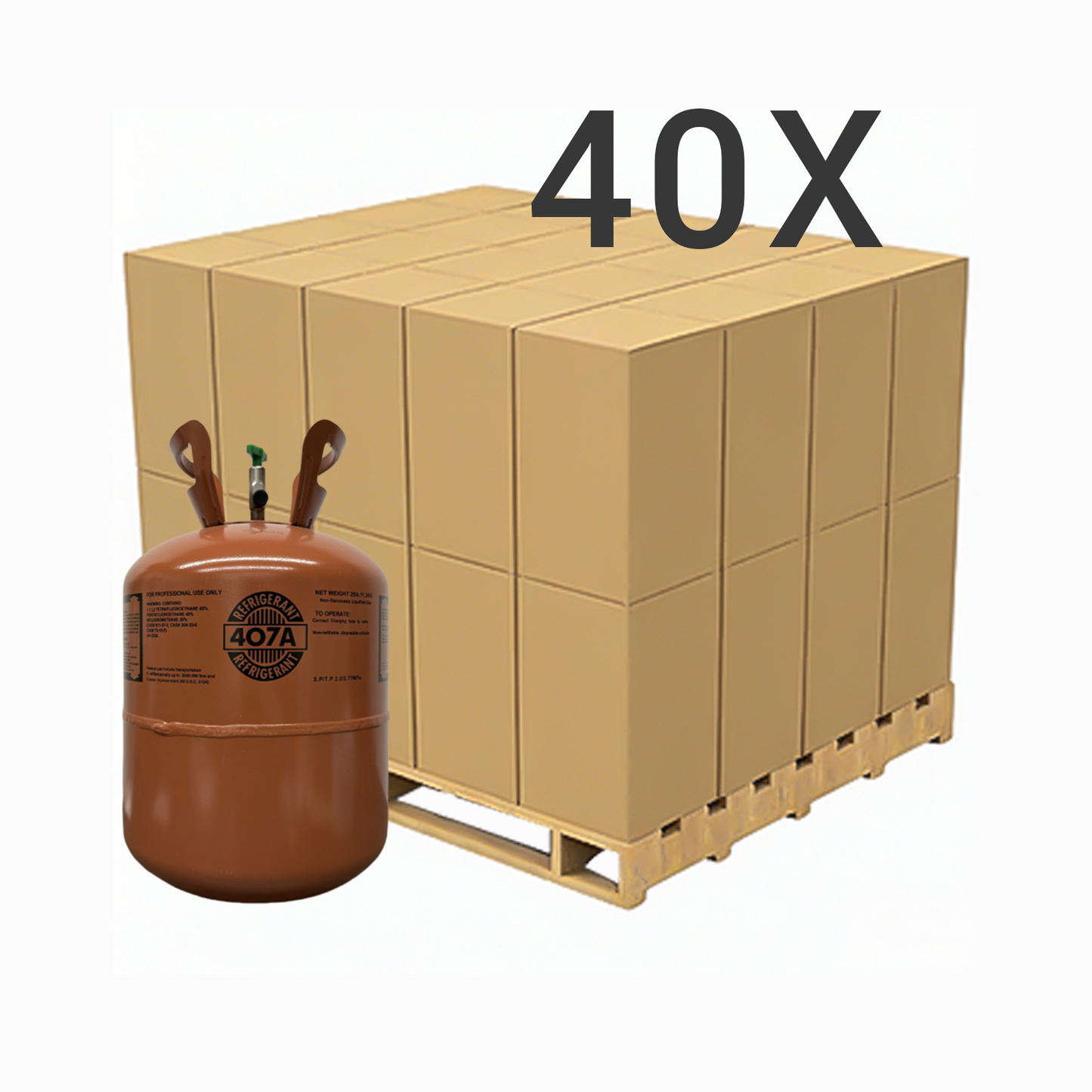 25LB R407A (R-407A) Refrigerant Gas