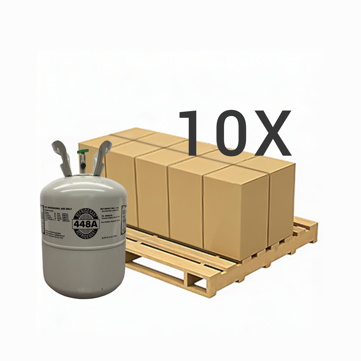 25LB R448A (R-448A) Refrigerant Gas | 10 Cylinders