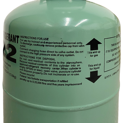 30LB R22 (R-22) Refrigerant Gas | 20 Cylinders