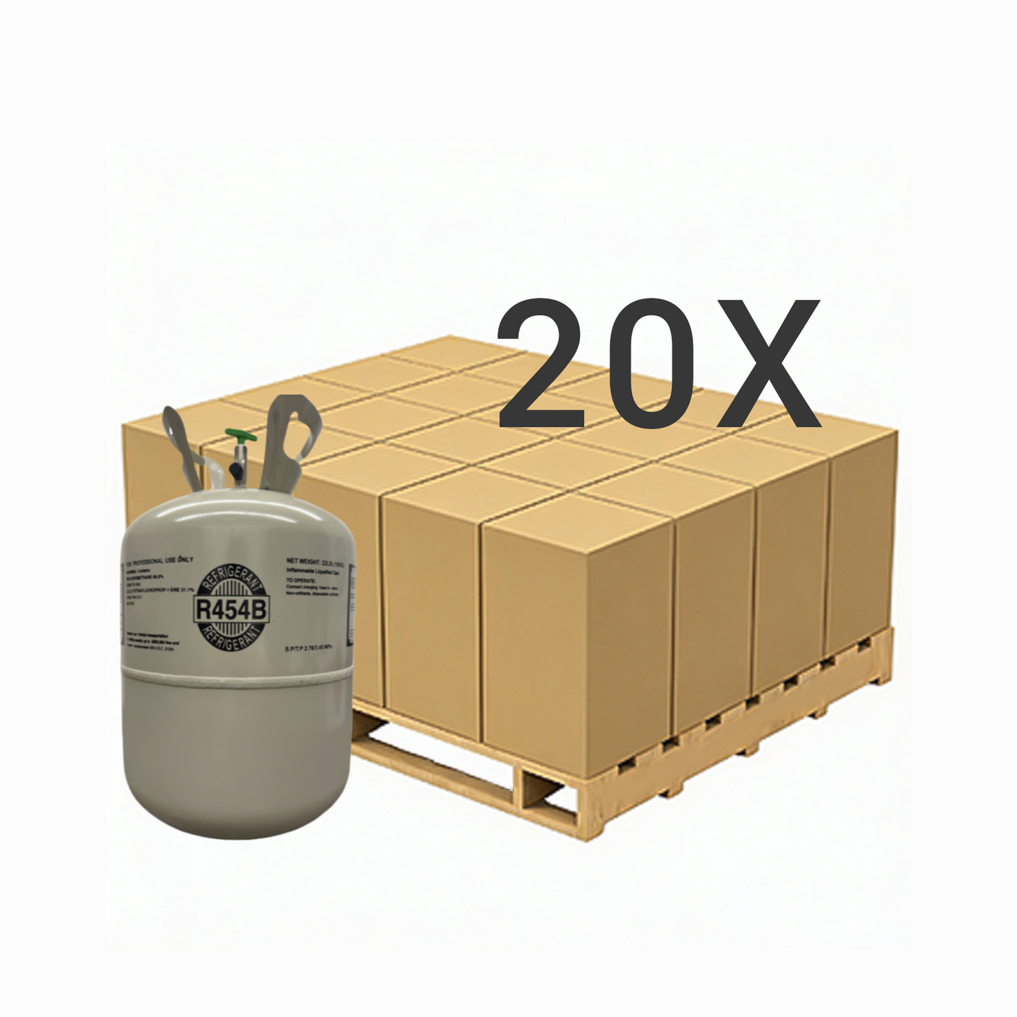 22LB R454B (R-454B) Refrigerant Gas | 5 Cylinders