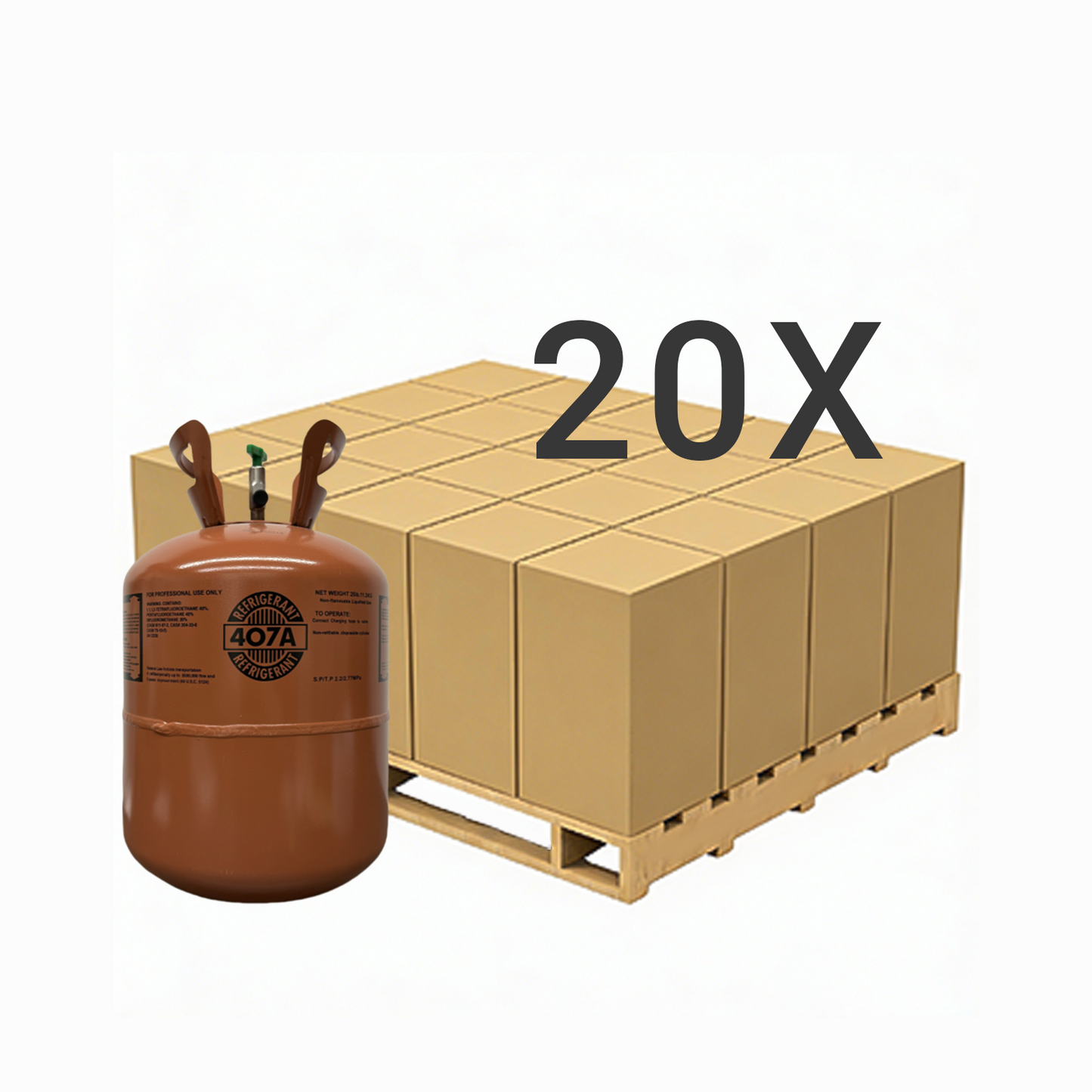 25LB R407A (R-407A) Refrigerant Gas