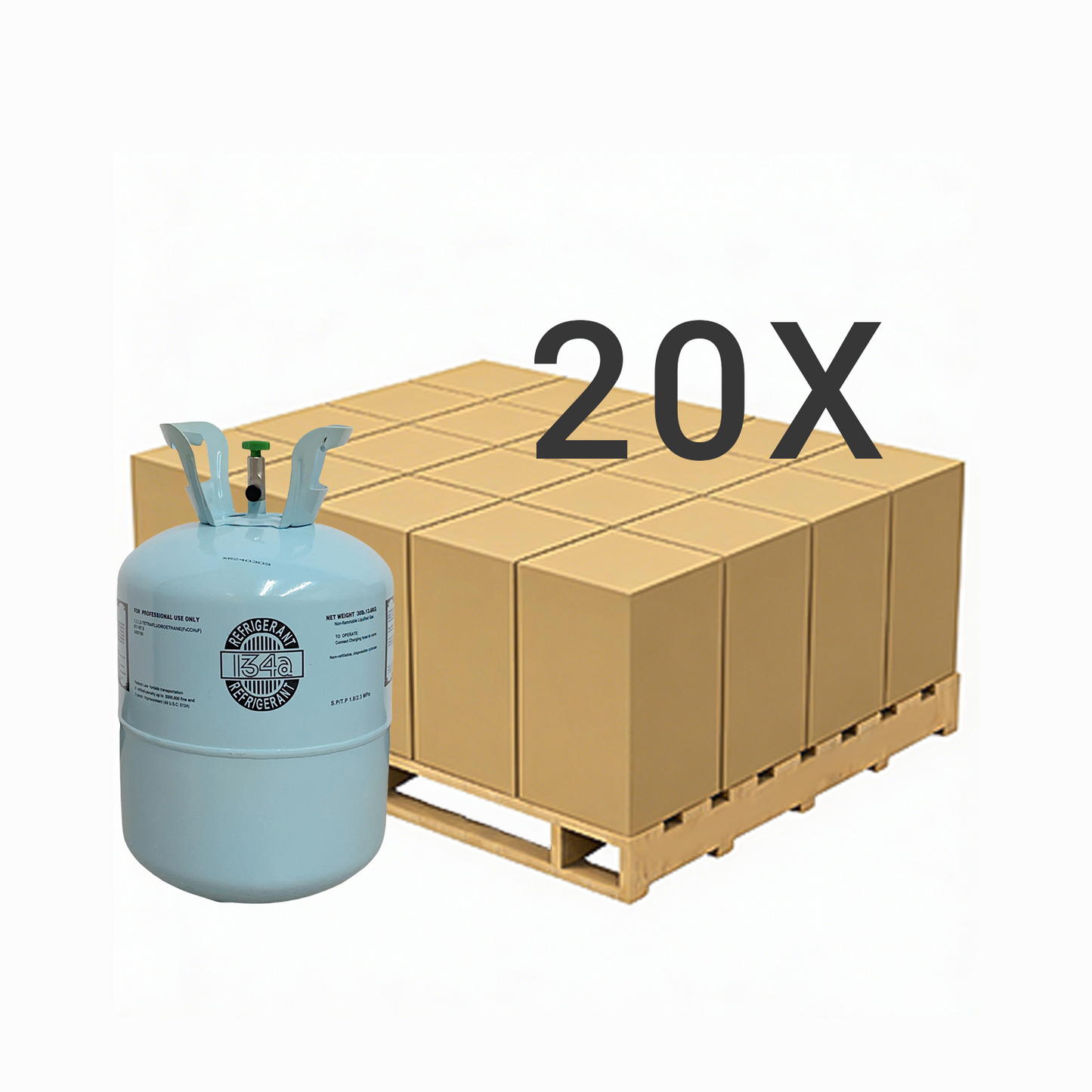 30LB R134A (R-134A) Refrigerant Gas | 40 Cylinders