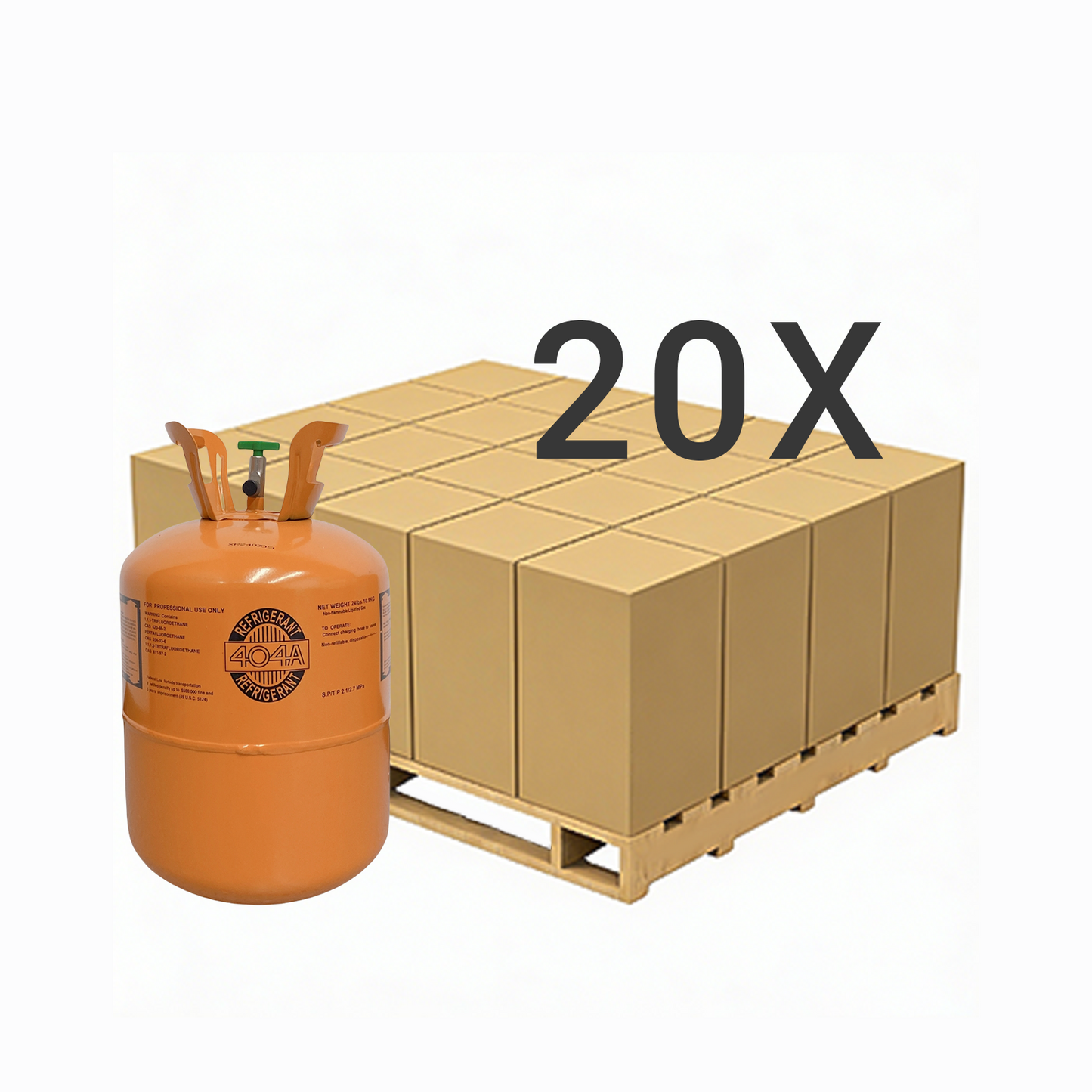 24LB R404A (R-404A) Refrigerant Gas | 40 Cylinders