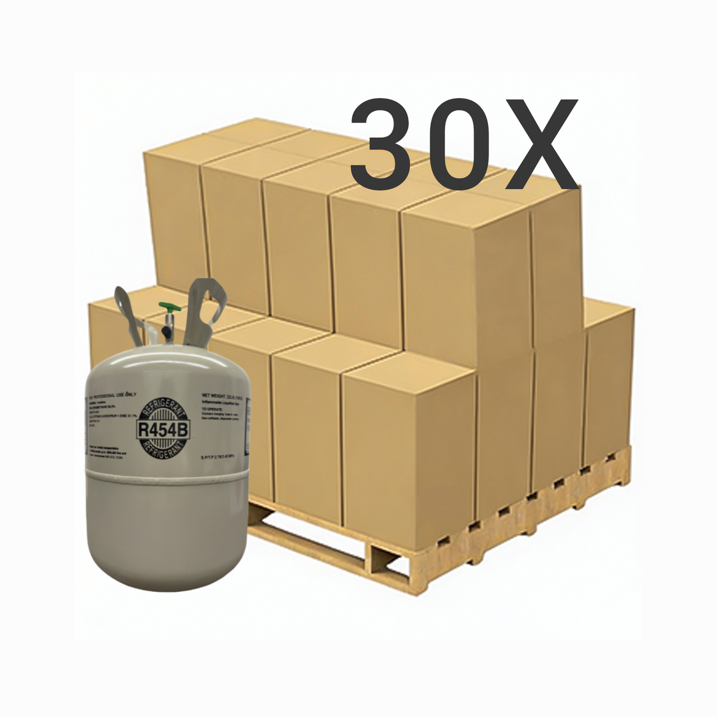 22LB R454B (R-454B) Refrigerant Gas | 20 Cylinders