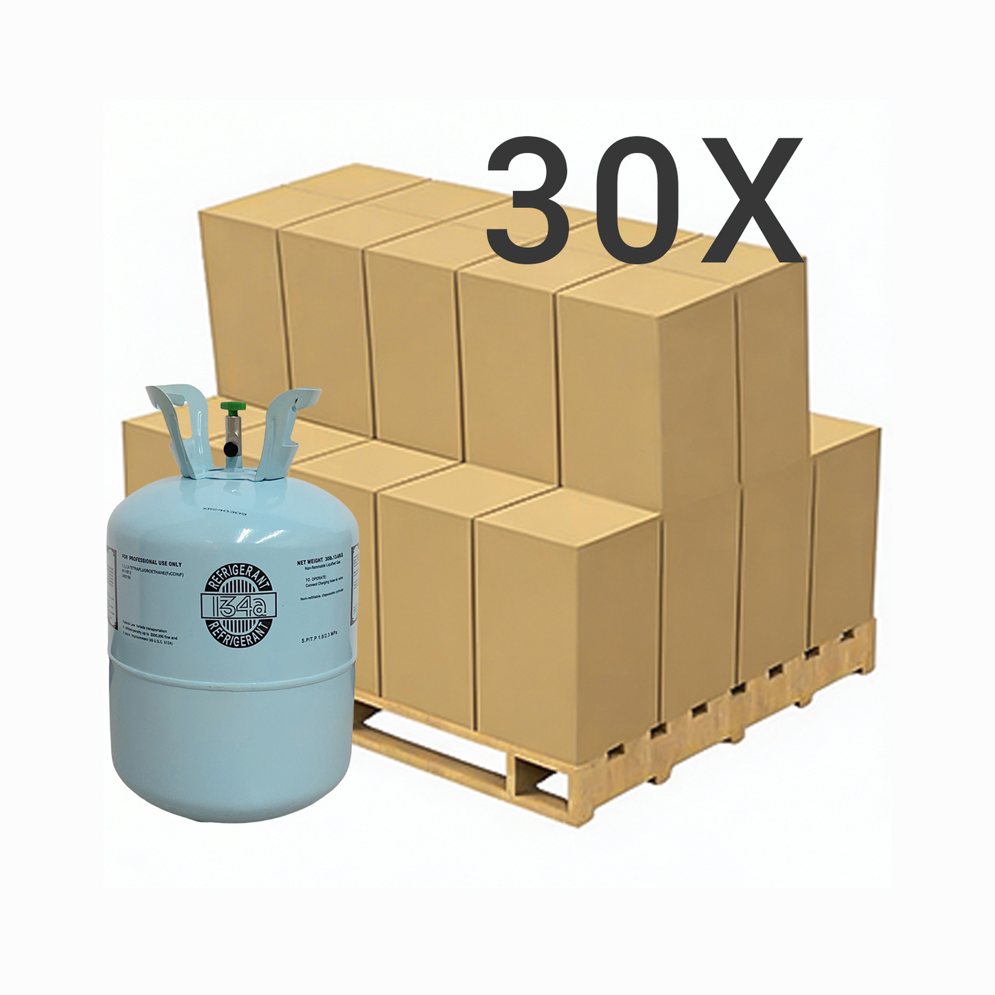 30LB R134A (R-134A) Refrigerant Gas | 10 Cylinders