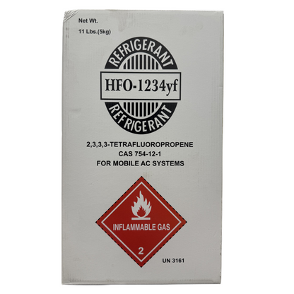 11 LB R1234yf (R-1234yf) Refrigerant Gas | 10 Cylinders