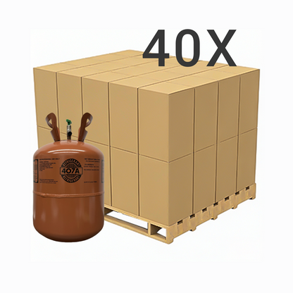 25LB R407A (R-407A) Refrigerant Gas | 40 Cylinders