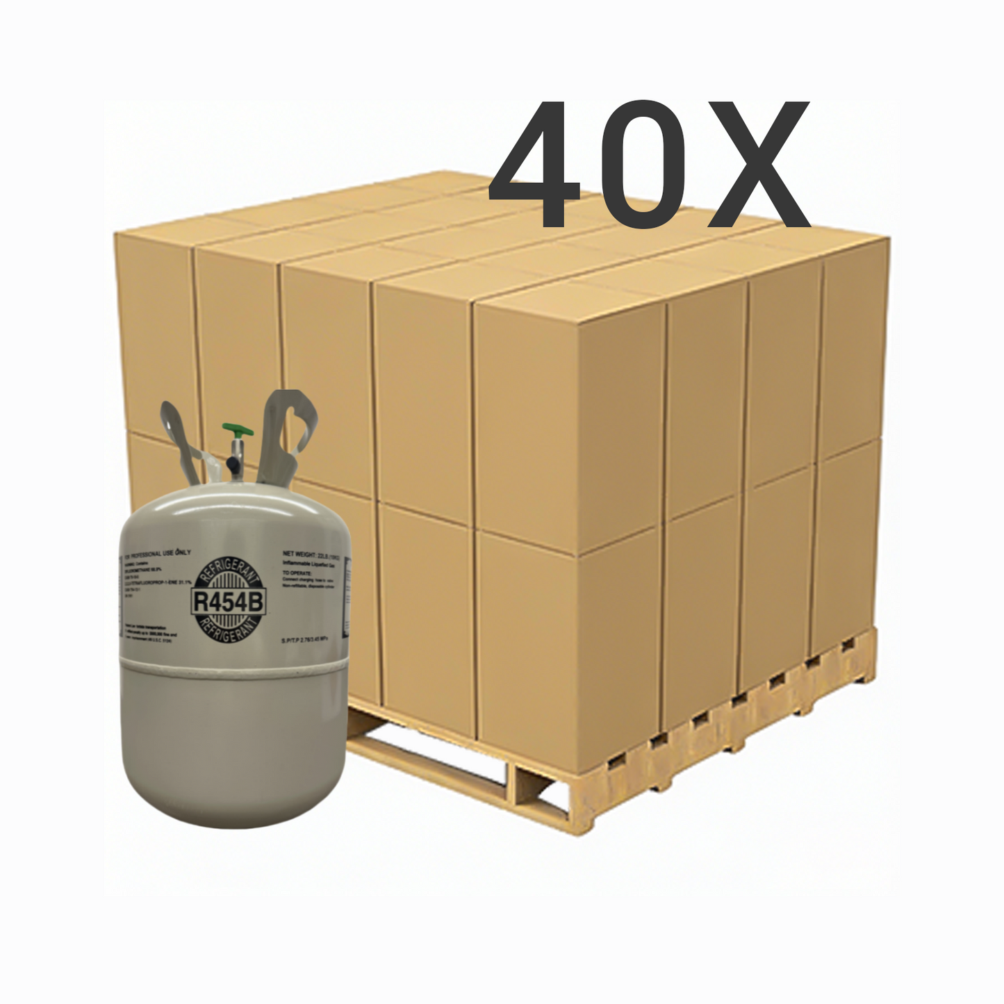 22LB R454B (R-454B) Refrigerant Gas | 10 Cylinders