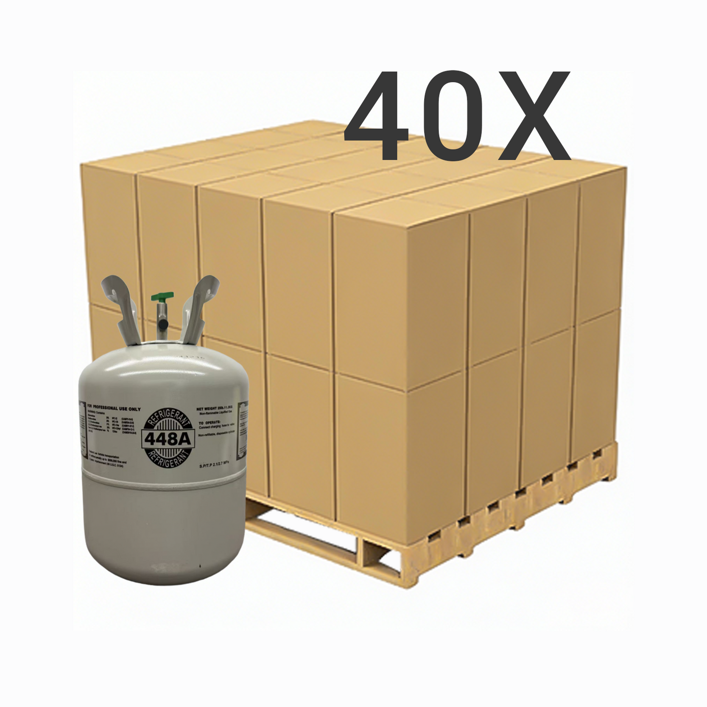 25LB R448A (R-448A) Refrigerant Gas | 20 Cylinders