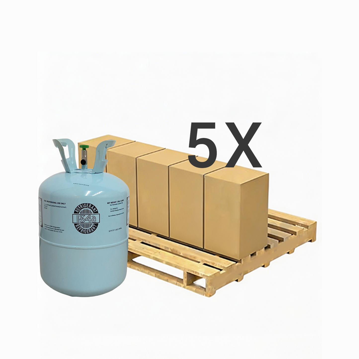 30LB R134A (R-134A) Refrigerant Gas | 40 Cylinders