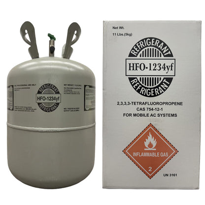 11 LB R1234yf (R-1234yf) Refrigerant Gas | 40 Cylinders