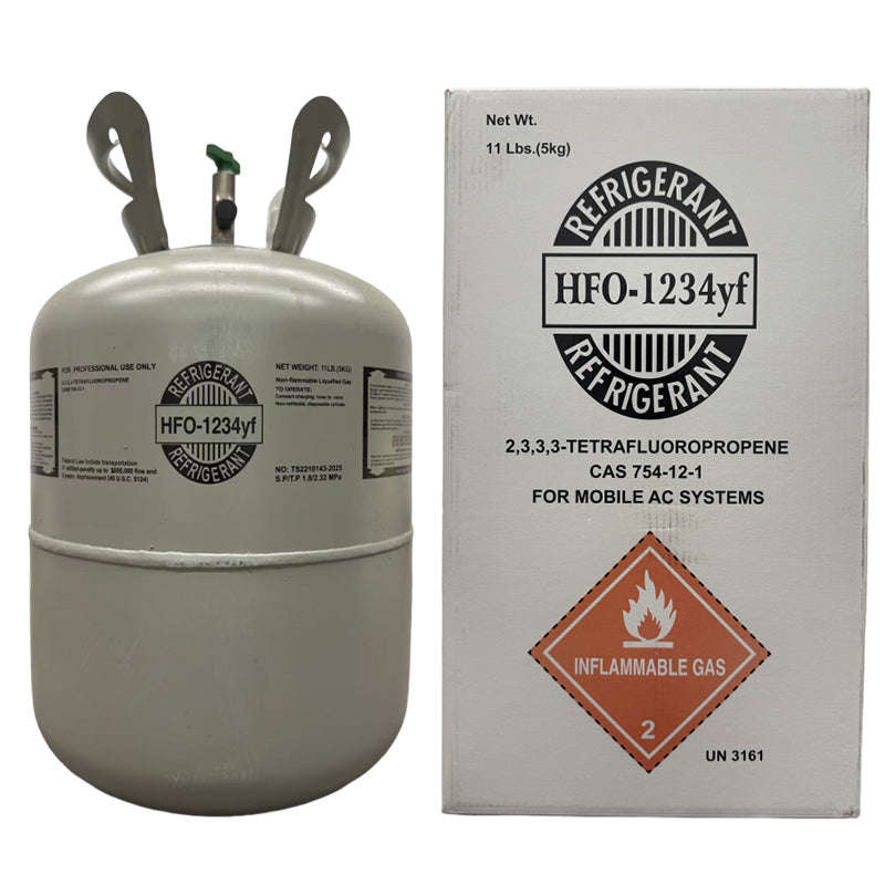 11 LB R1234yf (R-1234yf) Refrigerant Gas | 30 Cylinders