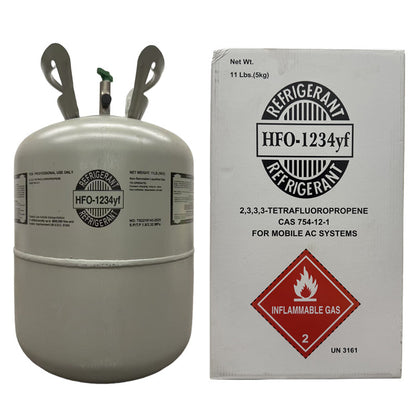11 LB R1234yf (R-1234yf) Refrigerant Gas | 30 Cylinders